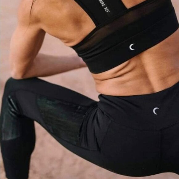 Zyia Black Mirage Leggings Joggers 7/8 6-8 - Picture 2 of 8